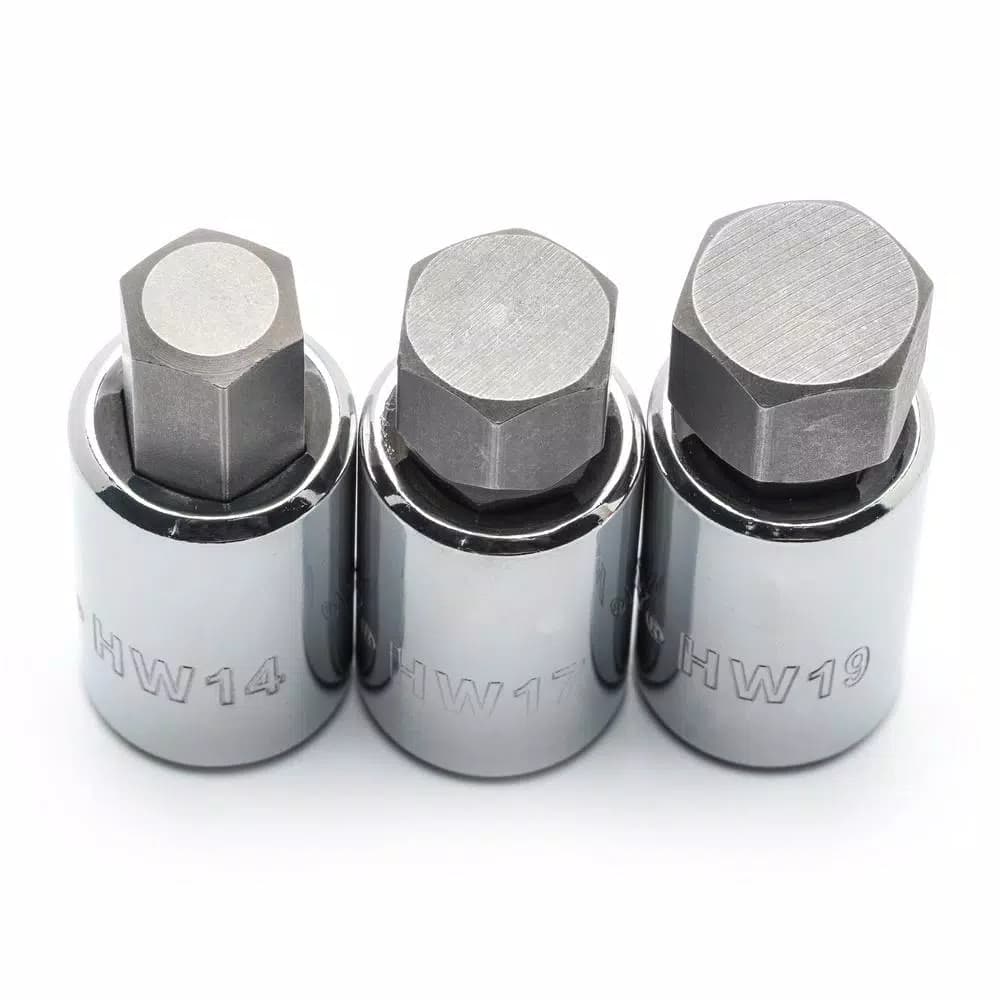 Husky 1/2 in. Drive Hex and Torx Bit Socket Set, 9-Piece