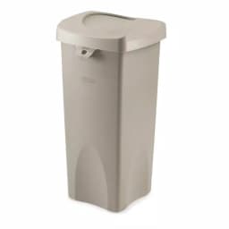 Rubbermaid Commercial Products Rubbermaid Commercial Untouchable 23 Gal. Square Trash Can Replacement Swing Top Lid, Beige thumbnail 2