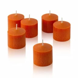 Light In The Dark Orange Unscented Votive Candles, 10 Hour Burn Time (Set of 72) thumbnail 2