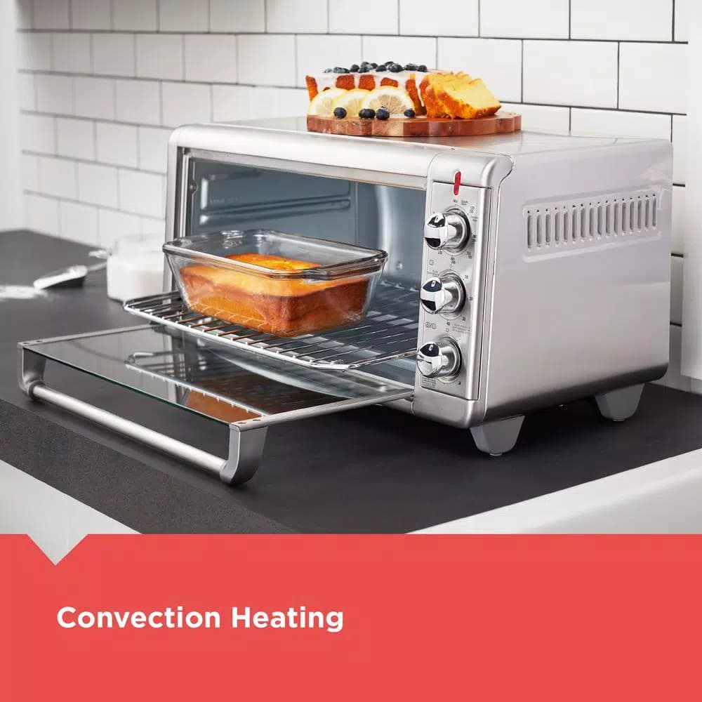 BLACK+DECKER 1500W Extra Wide Crisp 'N Bake Air Fry Toaster Oven, 8-Slice, Stainless Steel