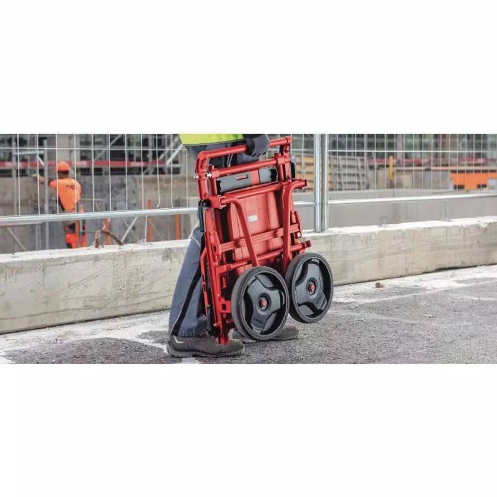 Hilti REDiPAK Folding Hand Truck/Dolly with 3-Shelves and Straps, 330 lbs Capacity