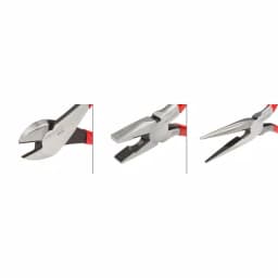 TEKTON 3-Piece Plier Set: Diagonal Cutting, Lineman's, and Long Nose Pliers thumbnail 2