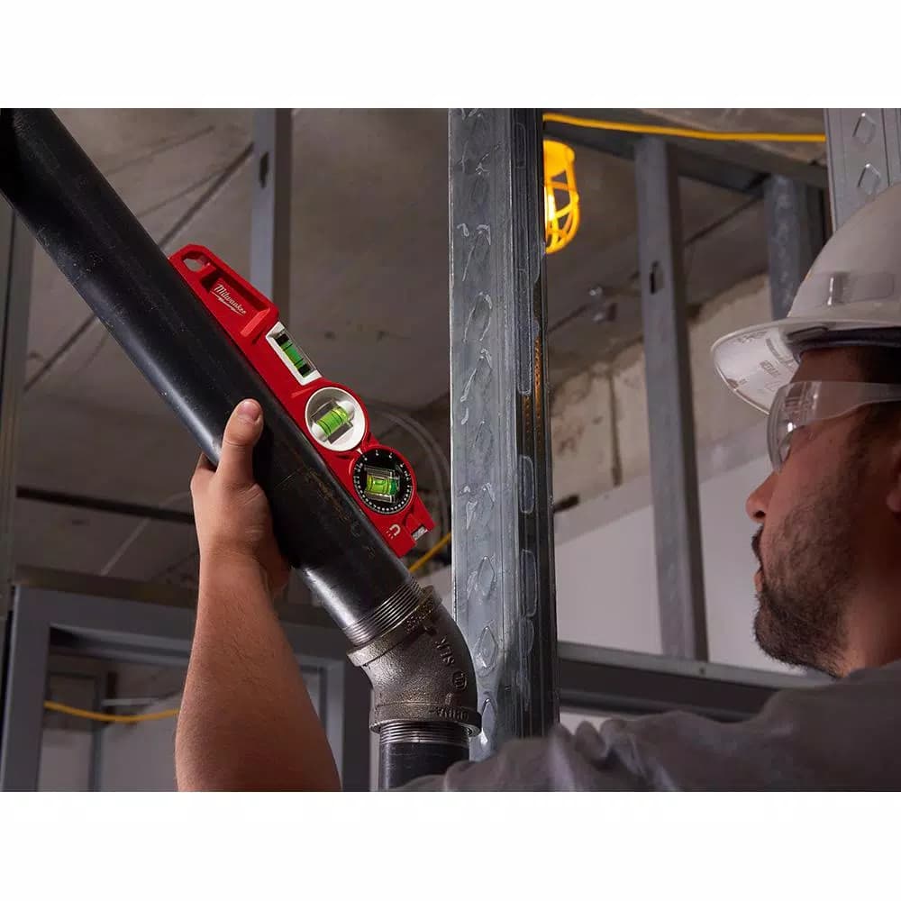 Milwaukee Redstick Box and Torpedo Level Set with 48 in. Storage Bag