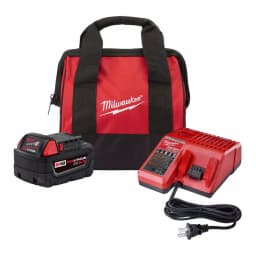 Milwaukee M18 REDLITHIUM XC5.0 18V Lithium-Ion Battery and Charger Starter Kit with Tool Bag thumbnail 1