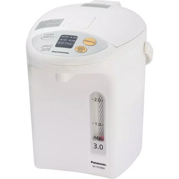 Panasonic NC-EG3000 12-Cup Electric Thermo Pot with Temperature Control, White