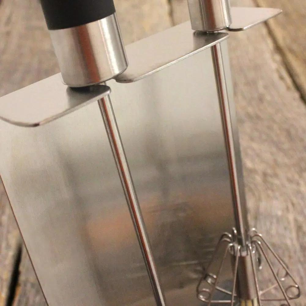 BergHOFF Stainless Steel Whisk Set with Stand and Built-in Timer