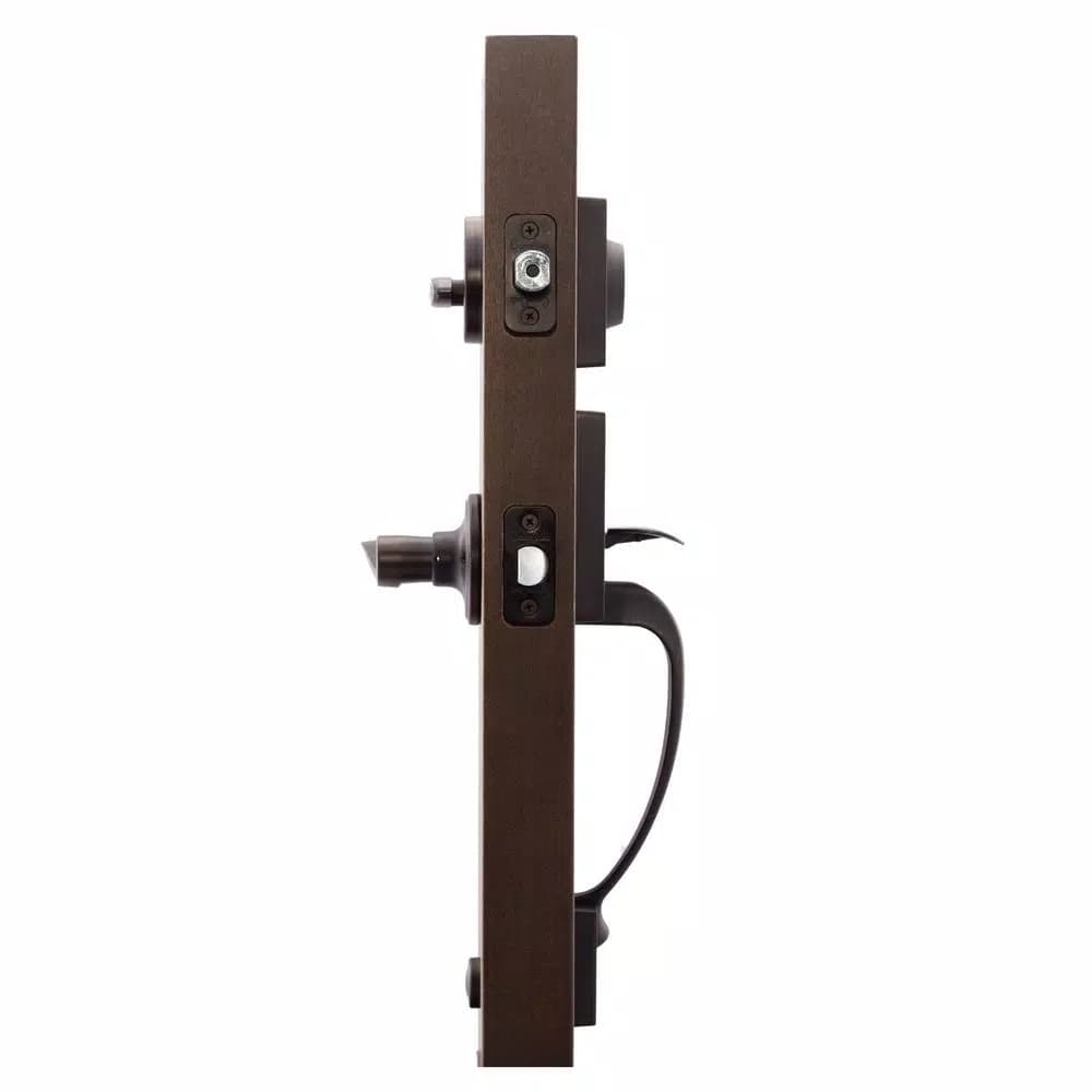 Copper Creek Colonial Handleset with Waverlie Lever Trim, Tuscan Bronze