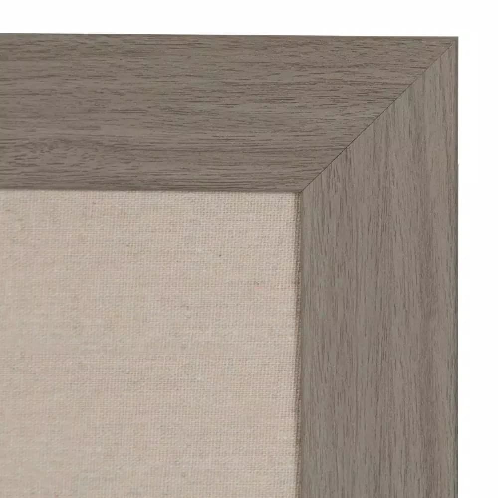 DesignOvation Beatrice Fabric Pinboard Memo Board - Framed Linen Bulletin Board for Home and Office