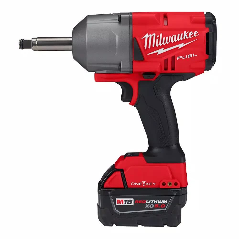 Milwaukee M18 FUEL 1/2 in. Impact Wrench with ONE-KEY, Extended Anvil Kit with 2 Batteries