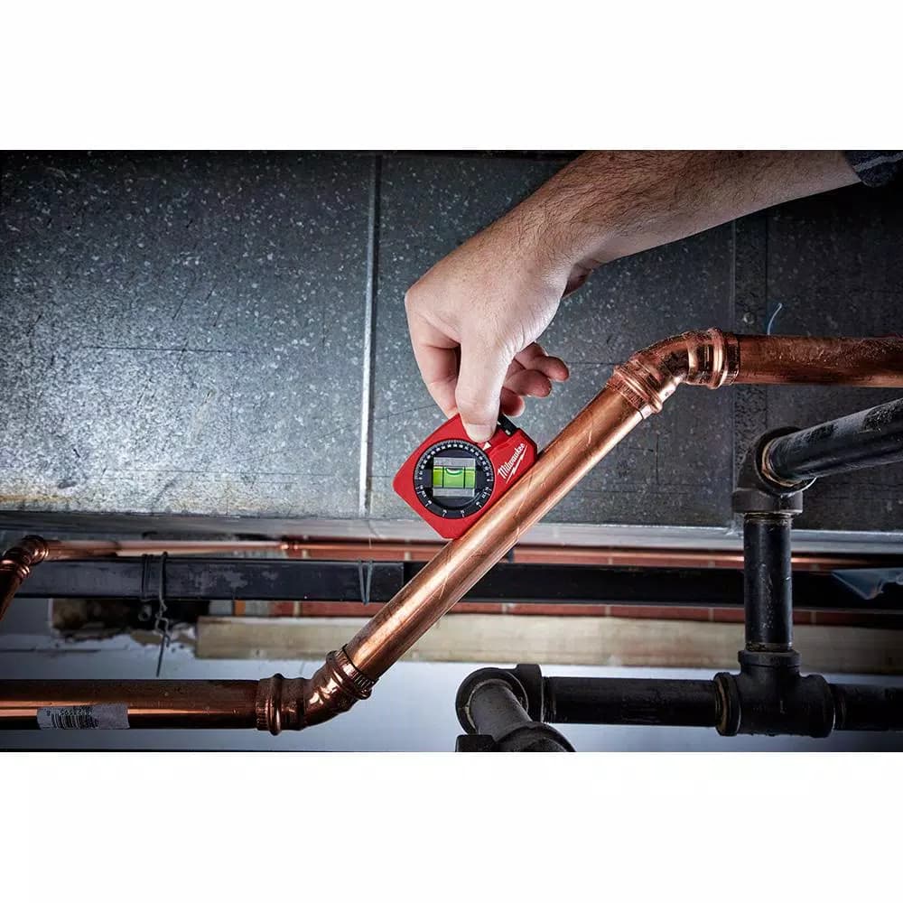 Milwaukee 4 in. Pocket Level with 360° Adjustable Vial and Amplified Rare Earth Magnets