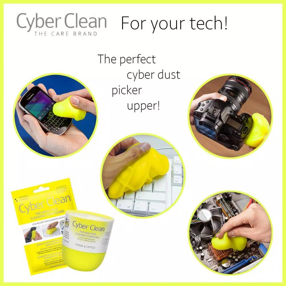 Cyber Clean Detailer Gel for Home and Office, Lemon Scent, 5.64 oz (3-Pack)