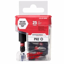 Milwaukee SHOCKWAVE 1" Phillips #2 Impact Bits with Magnetic Bit Holder, 26-Piece Set thumbnail 1