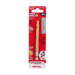 Milwaukee SHOCKWAVE 19/64 in. Titanium Twist Drill Bit with Red Helix thumbnail 1