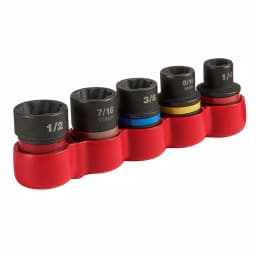 Milwaukee SHOCKWAVE Impact-Duty Extractor Set, 6-Piece with Square Socket Adapter thumbnail 5