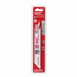 Milwaukee 6 in. 18 TPI Metal Cutting Reciprocating Saw Blades, 5-Pack thumbnail 2