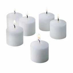 Light In The Dark White Unscented Votive Candles, 10 Hour Burn Time (Set of 36) thumbnail 1