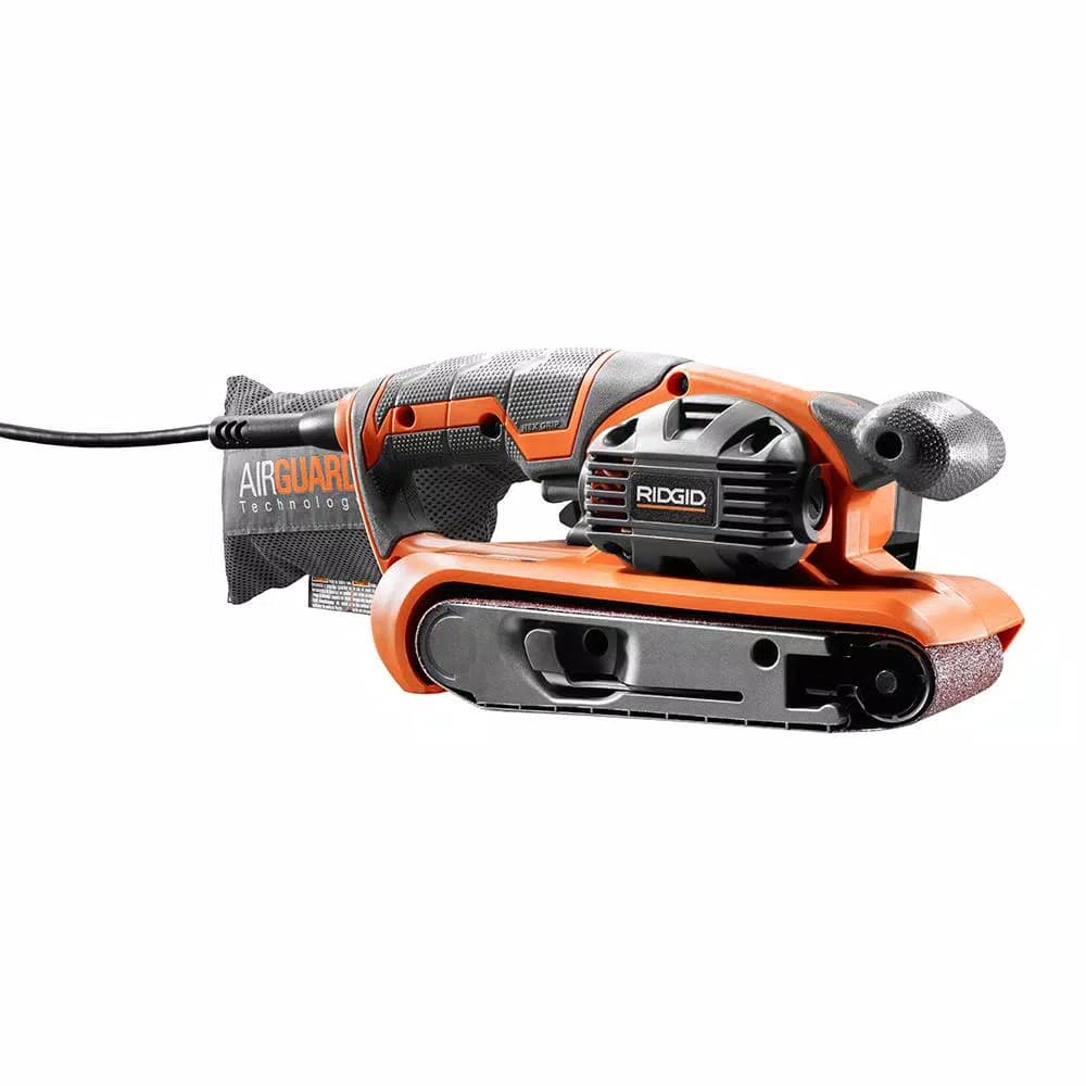 RIDGID 6.5 Amp 3 in. x 18 in. Variable Speed Corded Belt Sander with AirGuard Technology