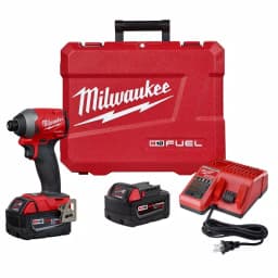 Milwaukee M18 FUEL 1/4 in. Hex Impact Driver Kit with Two 5.0 Ah Batteries and Charger thumbnail 1