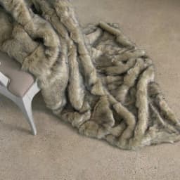 Best Home Fashion Tawny Fox Faux Fur Throw Blanket, 58 in. x 84 in., Southwestern Style thumbnail 2
