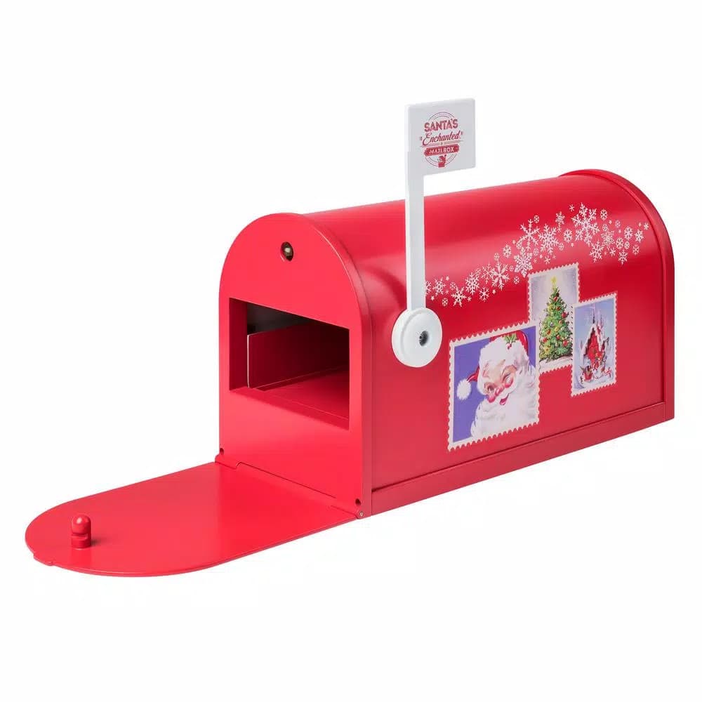 Mr. Christmas Santa's Enchanted Mailbox - 13 in. Holiday Musical Decor