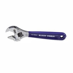 Klein Tools 4 in. Slim-Jaw Adjustable Wrench, Low Profile Steel Hand Tool thumbnail 1