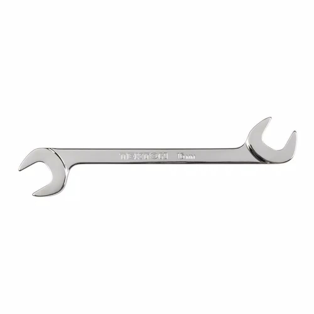 TEKTON 16 mm Angle Head Double Open End Wrench, 60° Offset