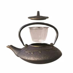 Old Dutch Unity Koi Cast Iron Tetsubin Teapot, Black and Copper, 4.75-Cup Capacity thumbnail 2