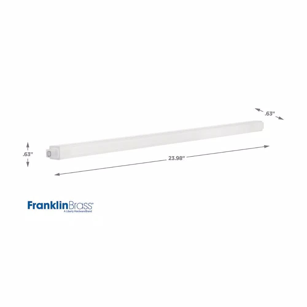 Unbranded Franklin Brass 24 in. Clear Replacement Towel Bar Rod, Modern Acrylic Wall Mount