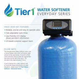 Tier1 Essential Series 48,000 Grain High Efficiency Digital Water Softener thumbnail 5