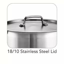 Tramontina Prima 12 Qt. Stainless Steel Tri-Ply Stock Pot with Lid thumbnail 4