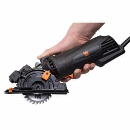 WEN 4.2 Amp 3-3/8 in. Plunge Cut Compact Circular Saw with Laser Guide and Carrying Case thumbnail 1