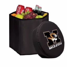 Picnic Time Mizzou Tigers 12 Qt. Black Bongo Collapsible Soft-Side Cooler thumbnail 1