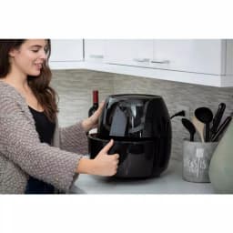Modernhome 5.8 Qt. Digital Air Fryer, 1700W Family-Sized Air Fryer with Recipe Book, Black thumbnail 9