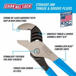Channellock 6 in. Tongue and Groove Pliers with Comfort Grip thumbnail 2