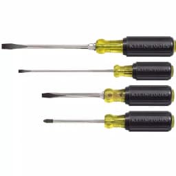 Klein Tools 4-Piece Cushion-Grip Screwdriver Set thumbnail 1