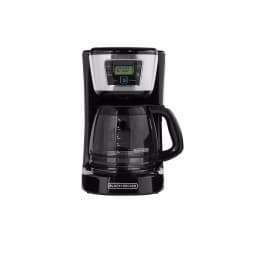 BLACK+DECKER 12-Cup Programmable Drip Coffee Maker with QuickTouch Panel and Evenstream Showerhead, Black thumbnail 3