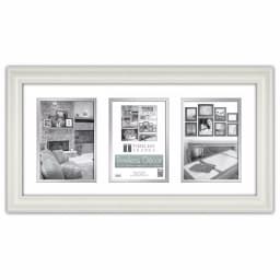 Timeless Frames Lauren 3-Opening Pure White Matted Picture Frame, 20 x 10 in. thumbnail 1
