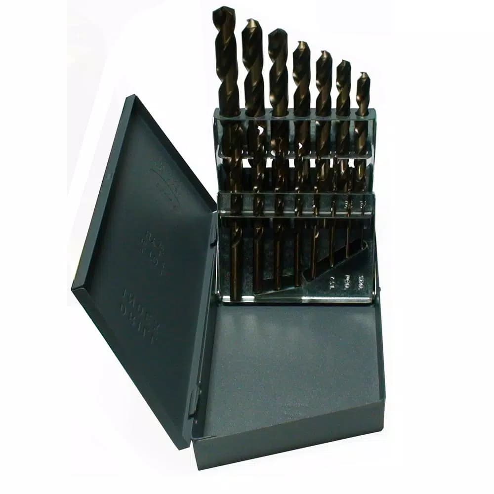 Drill America Killer Force Drills 15-Piece High Speed Steel Jobber Twist Drill Bit Set