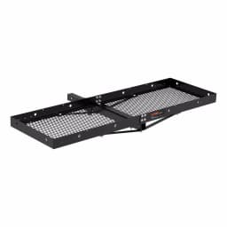 CURT 60" x 20" Black Steel Tray Cargo Carrier with 2" Folding Shank, 500 lbs. Capacity thumbnail 4