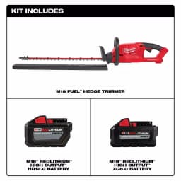 Milwaukee M18 FUEL 18V Lithium-Ion Brushless Cordless Hedge Trimmer Kit with 12 Ah and 8 Ah Batteries thumbnail 2