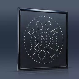 Crystal Art Gallery Rock n Roll Framed Marquee LED Sign - Retro Record Wall Decor thumbnail 3