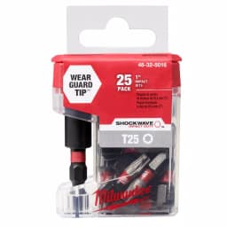 Milwaukee SHOCKWAVE T25 Torx Impact Duty Steel Insert Bits with Bit Holder, 26-Piece Set thumbnail 1