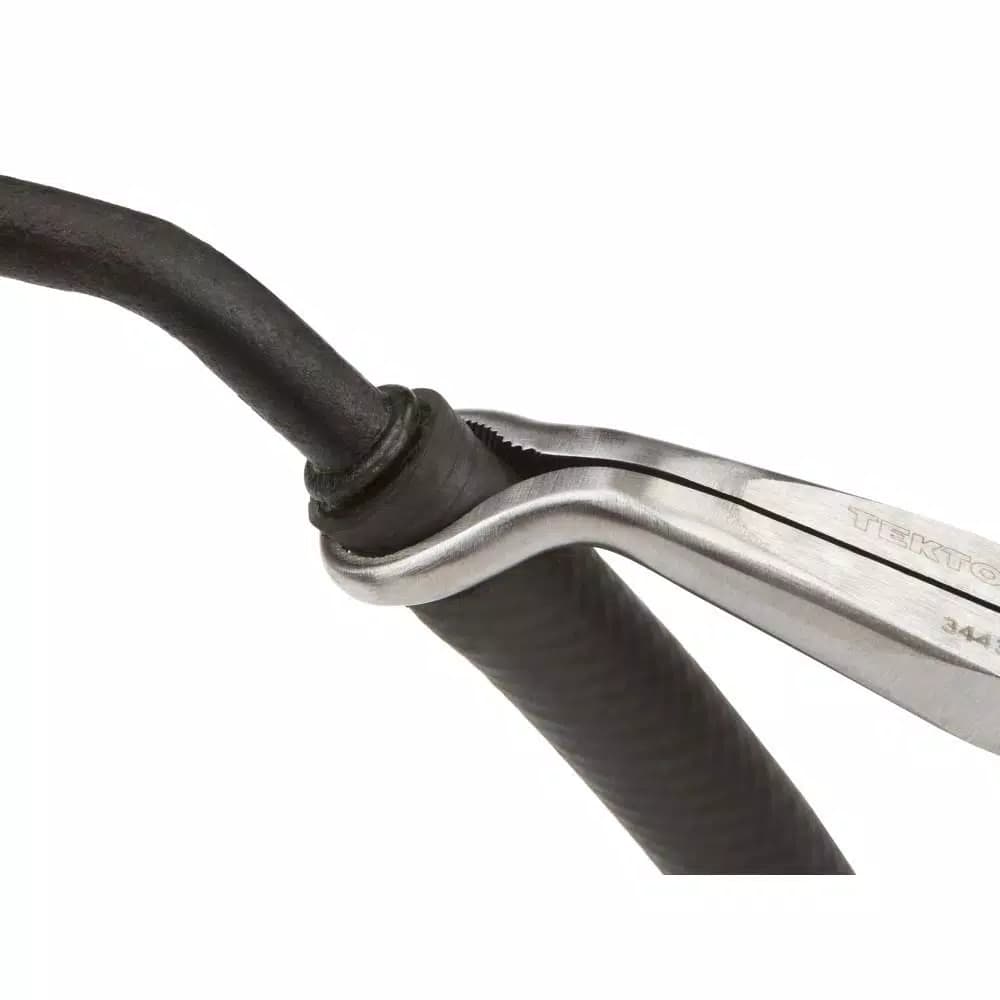 TEKTON 10-1/2 in. Long Reach Hose Ring Pliers with Crosscut Teeth