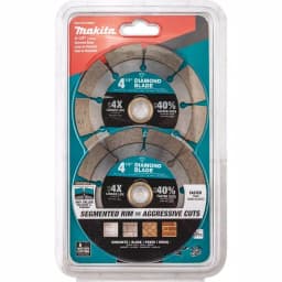 Makita 4.5 in. Segmented Rim Diamond Blade for Masonry, Brick, and Concrete (2-Pack) thumbnail 2