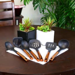 Better Chef 6-Piece Copper and Stainless Steel Kitchen Utensil Set thumbnail 3