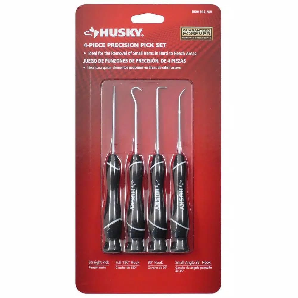 Husky 4-Piece Precision Pick and Probe Set, 6 in.