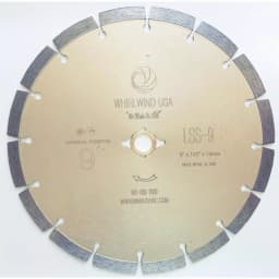 Whirlwind USA 9 in. Segmented Diamond Blade for Concrete, Stone, Brick, and Masonry thumbnail 1
