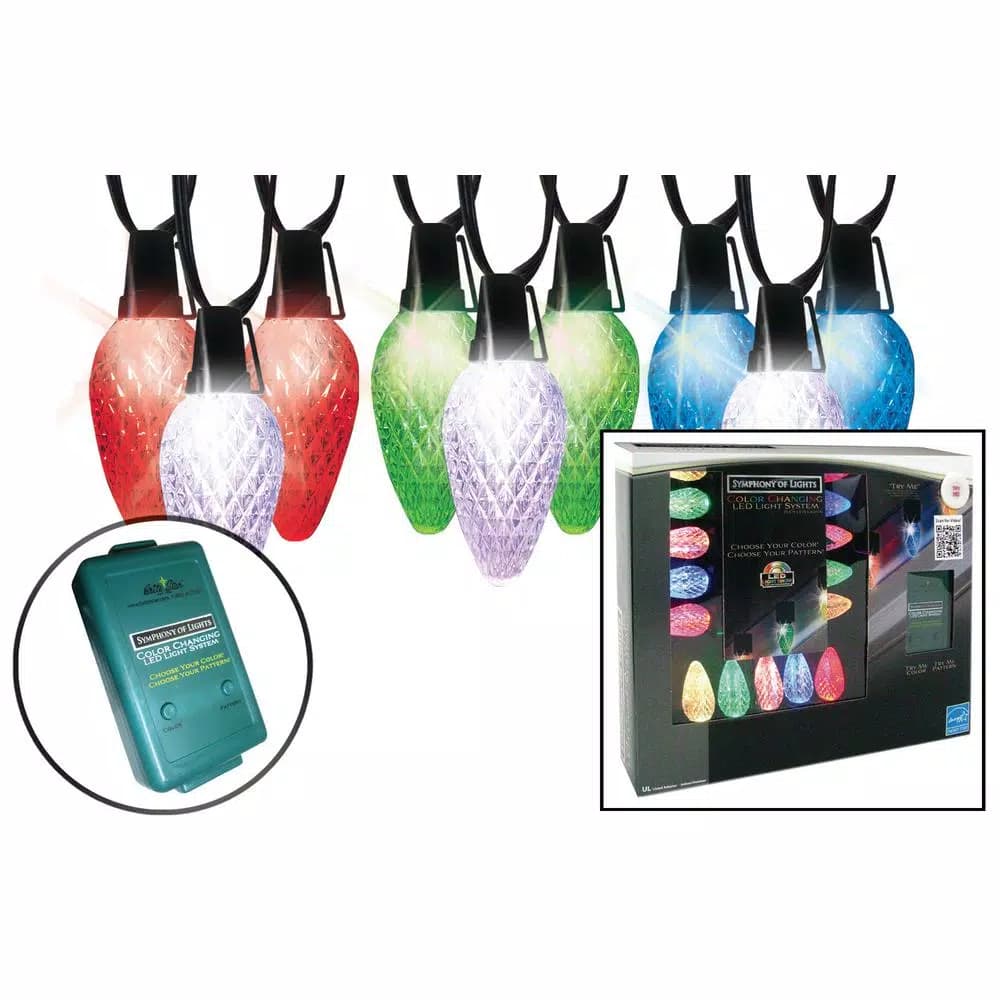 Brite Star Symphony of Lights 15-Light C9 LED Multi-Color Specialty Light Set