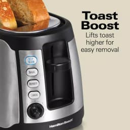 Hamilton Beach 4-Slice Long Slot Toaster with Keep Warm Setting, Black thumbnail 8