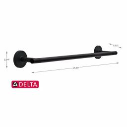 Delta Lyndall 18 in. Single Towel Bar, Matte Black thumbnail 5